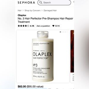 NEW OLAPLEX No. 3 Hair Perfector Treatment